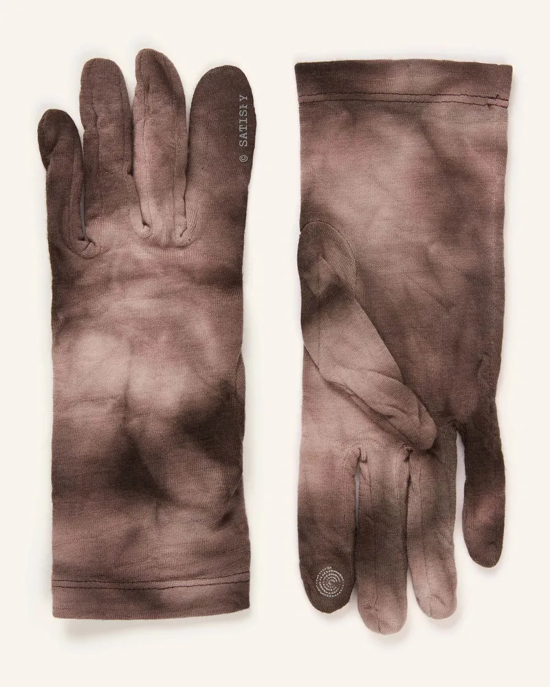 Satisfy Handschuhe Cloudmerino™ schwarz Rosé