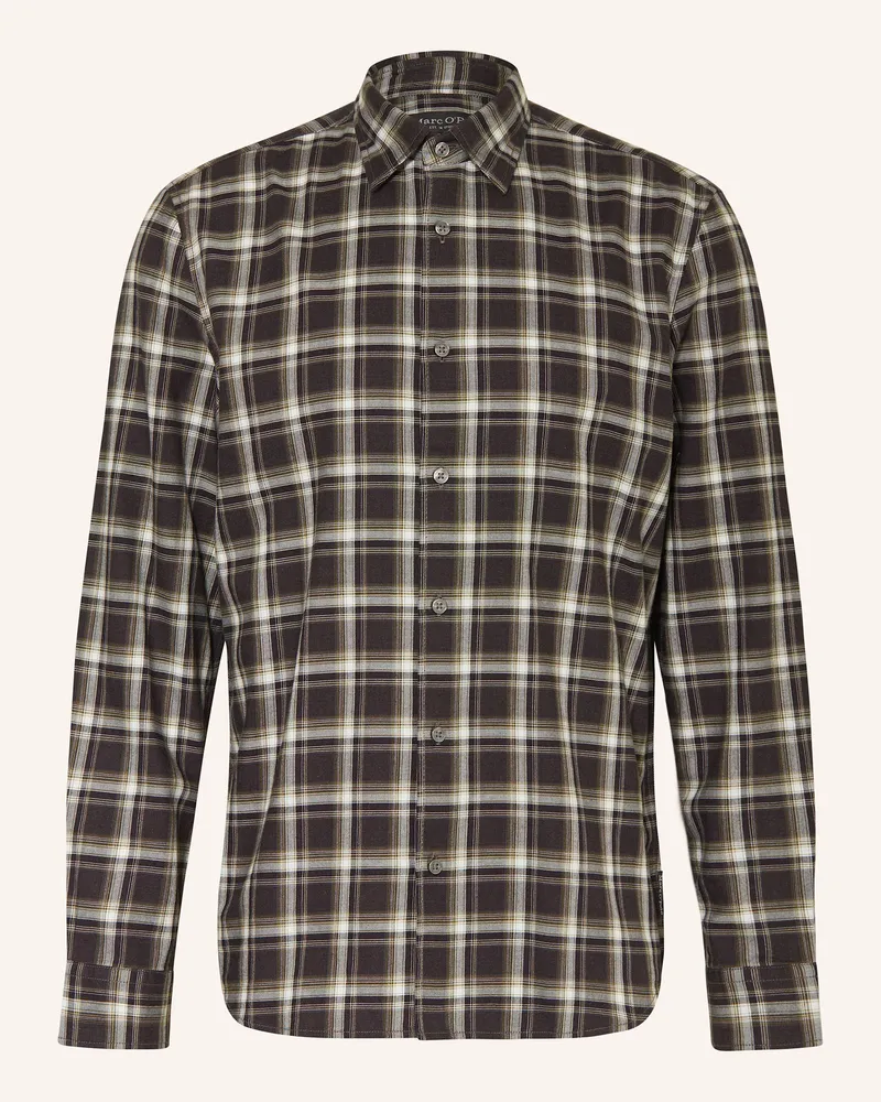 Marc O'Polo Hemd Regular Fit grau Dunkelgrau