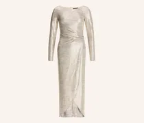Abendkleid In Wickeloptik gold