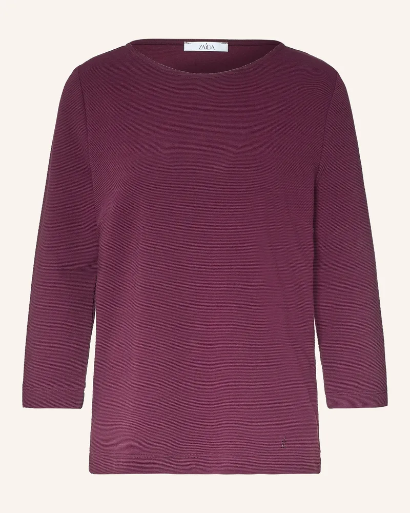 ZAíDA Shirt Mit 3/4-Arm rot Dunkellila