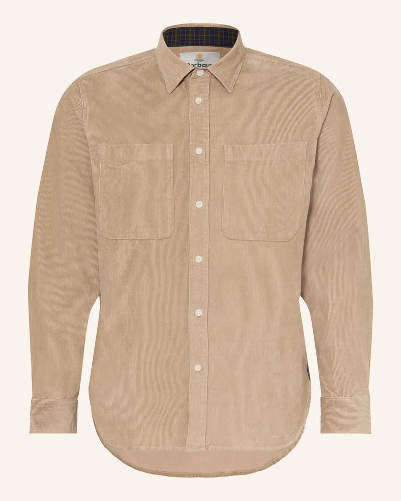 Barbour Cordhemd Comfort Fit braun Camel