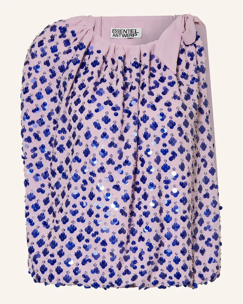 Essentiel Blusentop Jocelyn Mit Pailletten lila Helllila
