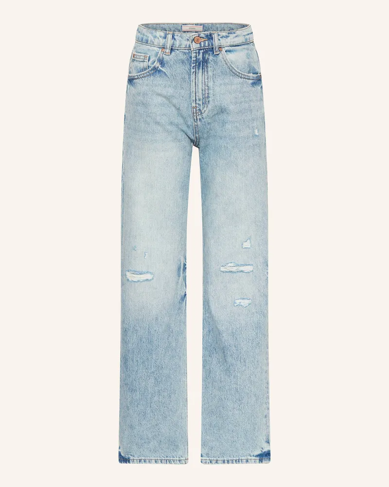 Guess Jeans mit Schmucksteinen Hellblau