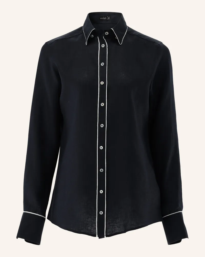 van Laack Bluse Modern Fit Dunkelblau