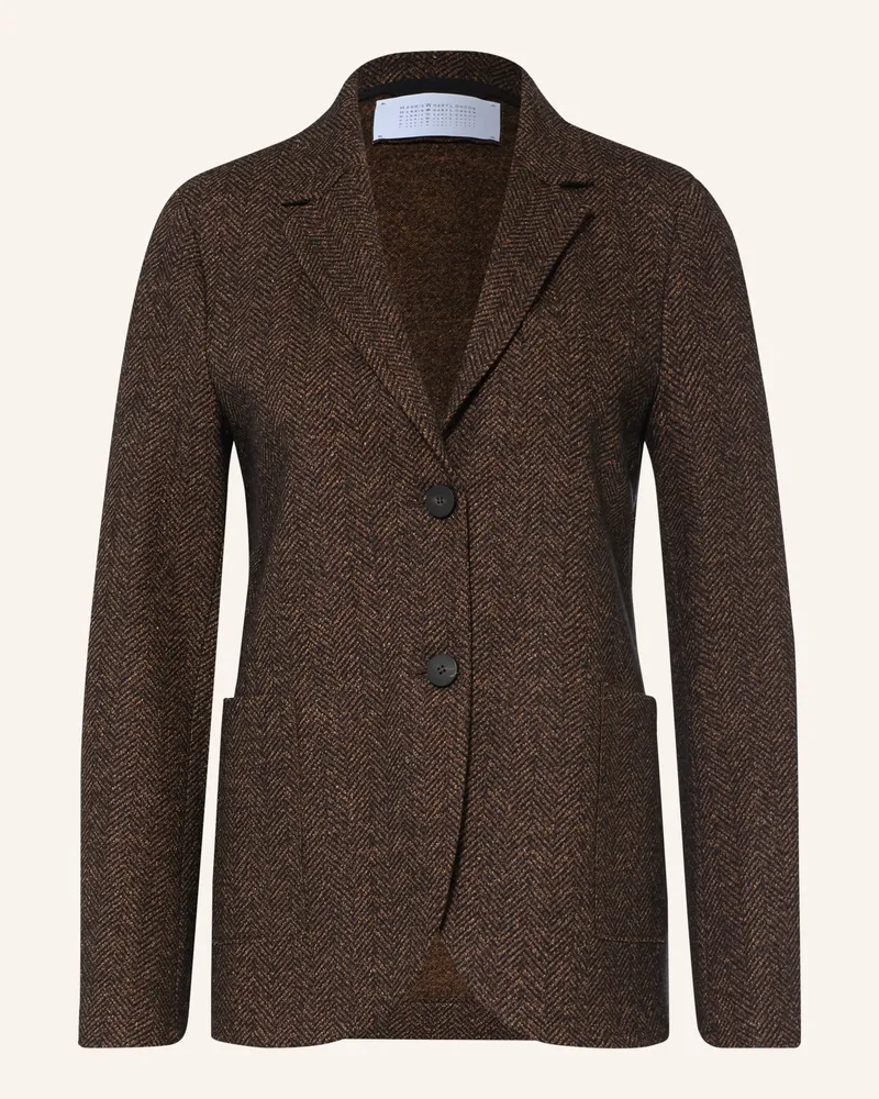 Harris Wharf London Blazer Mit Seide braun Dunkelbraun