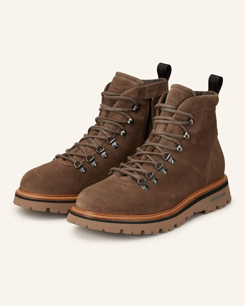 Woolrich Schnürboots CAMOSCIO Hellbraun