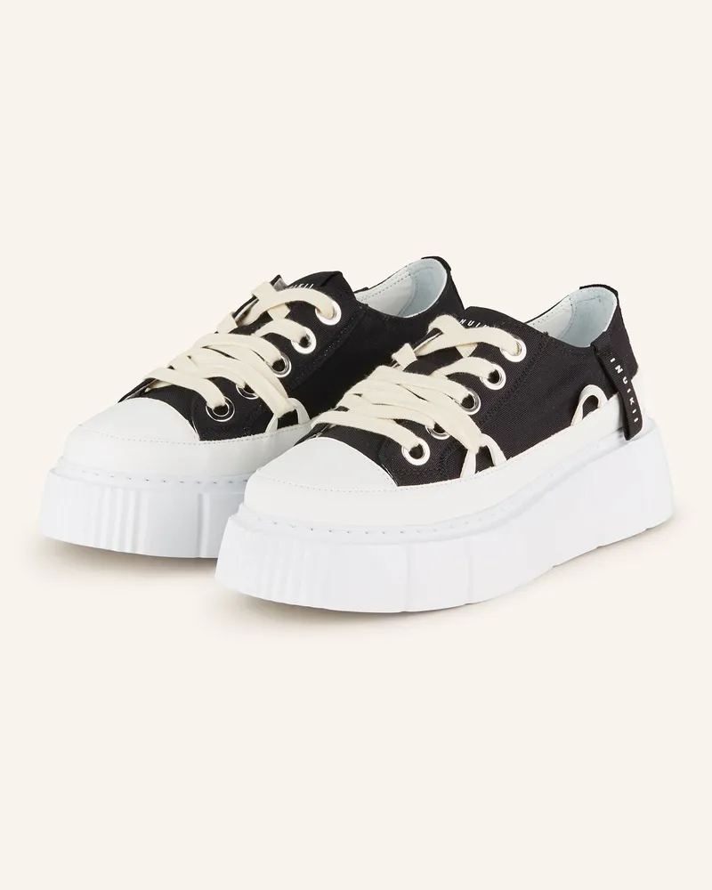 INUIKII Sneaker MATILDA CANVAS LOW Schwarz