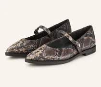 Mary-Jane-Ballerinas Boa Safari beige
