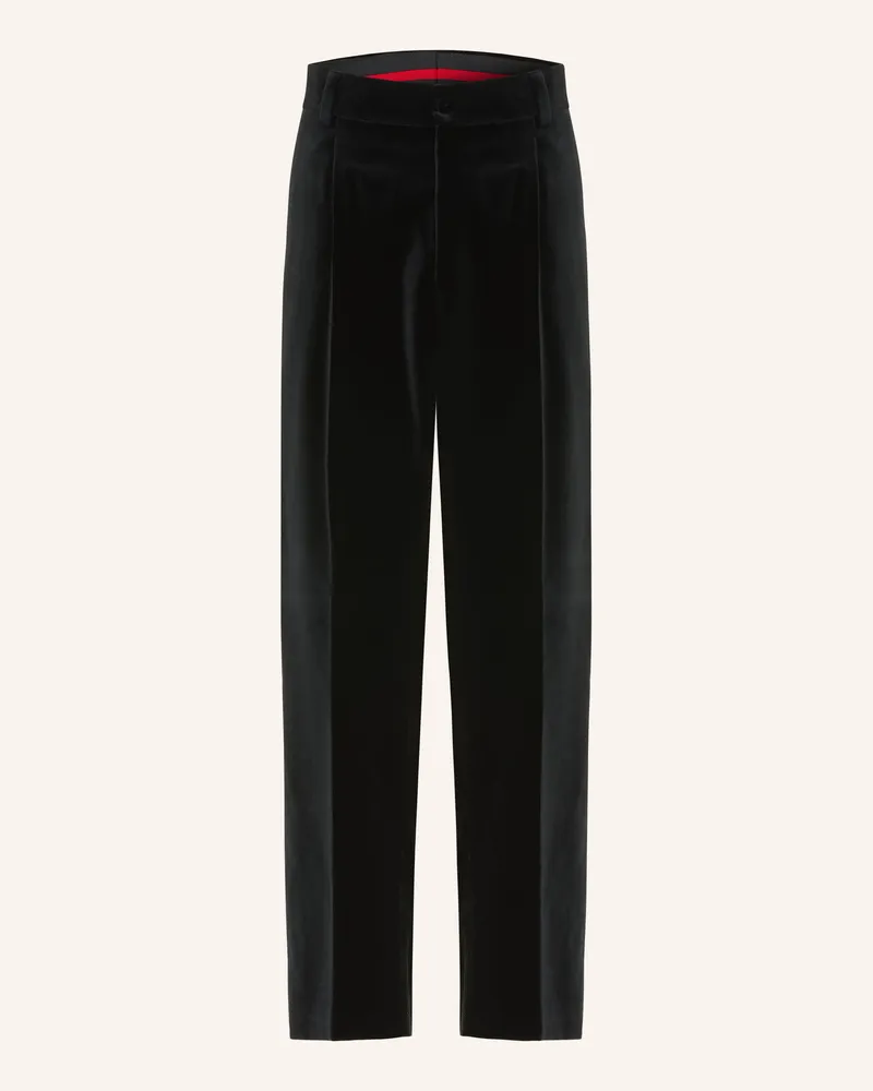 HUGO BOSS Anzughose Flips Modern Fit Aus Samt schwarz 001