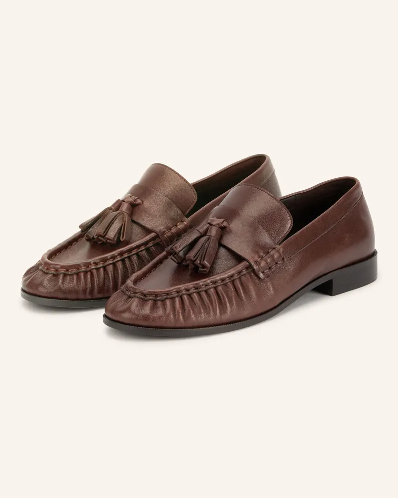 Jeffrey Campbell Loafer Articulate braun Dunkelbraun