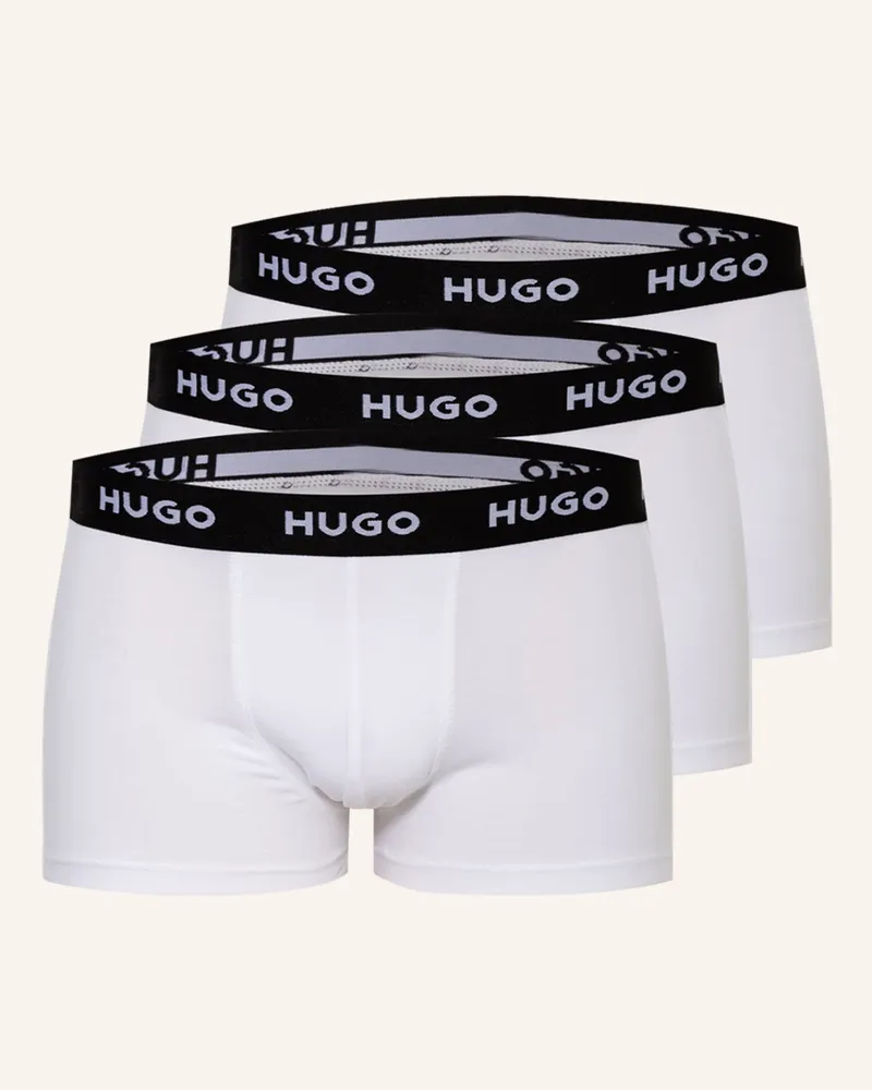 HUGO BOSS 3er-Pack Boxershorts Weiss
