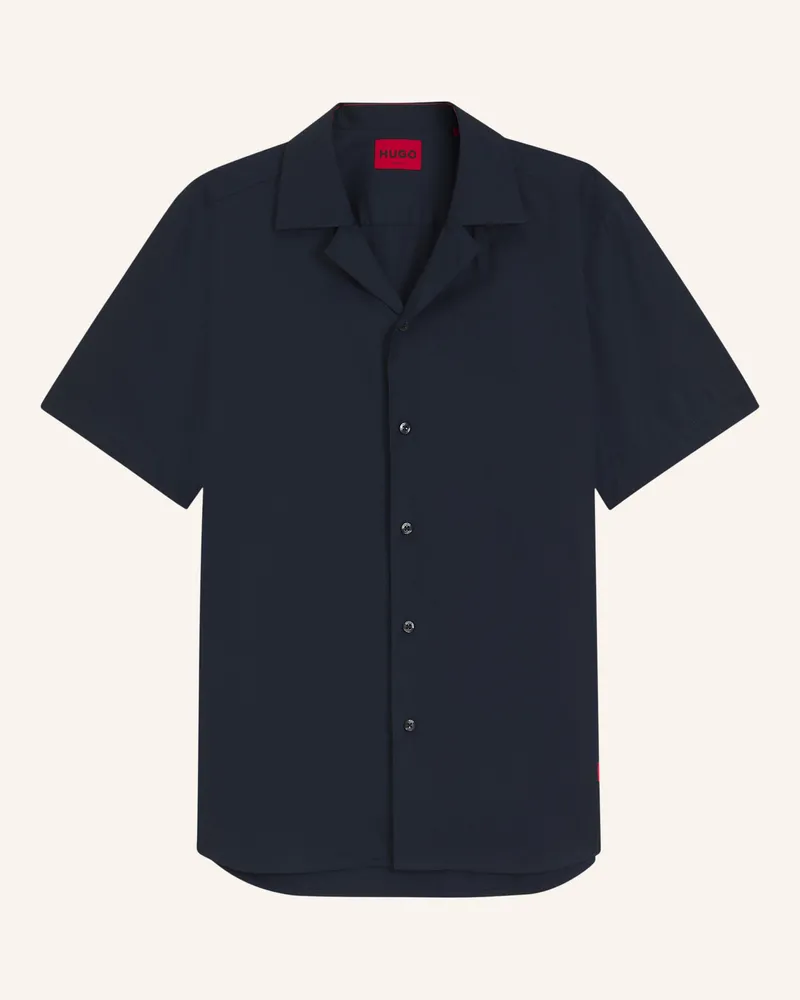 HUGO BOSS Shirt Ellino Regular Fit blau Dunkelblau