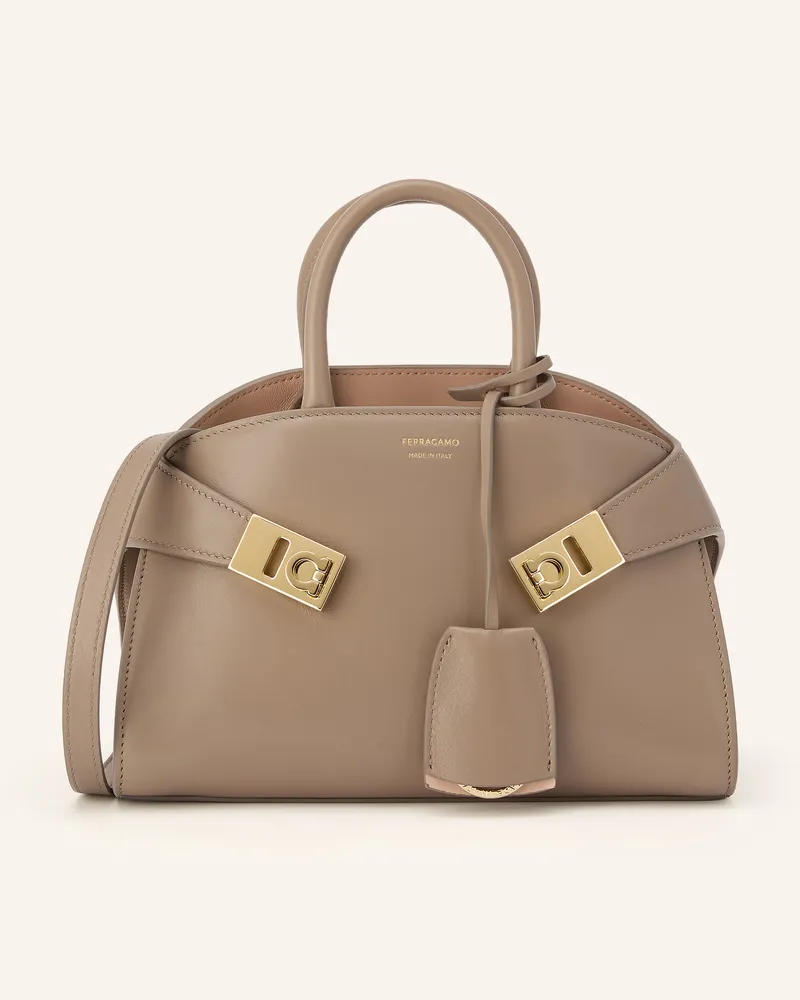 Ferragamo Umhängetasche Hug Mini beige Taupe
