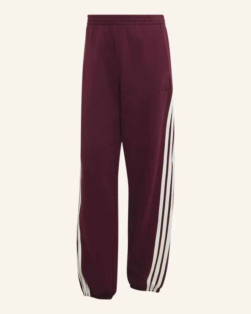 adidas Adidas Kit 3-Streifen Hose, Locker Geschnitten, Bündchen rot Rot