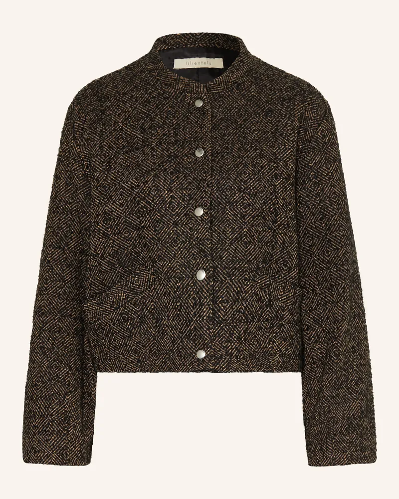 lilienfels Blouson blau Dunkelbraun