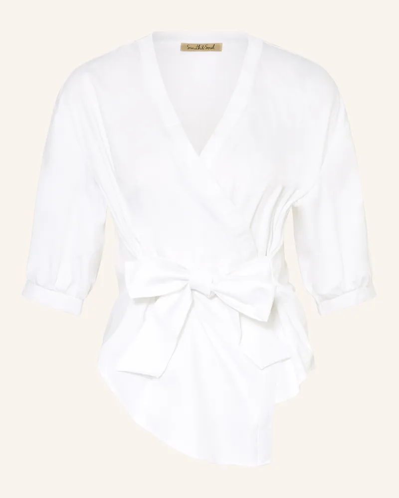 Smith & Soul Wickelbluse Weiss
