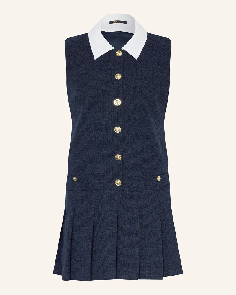 Maje Bouclé-Kleid Dunkelblau