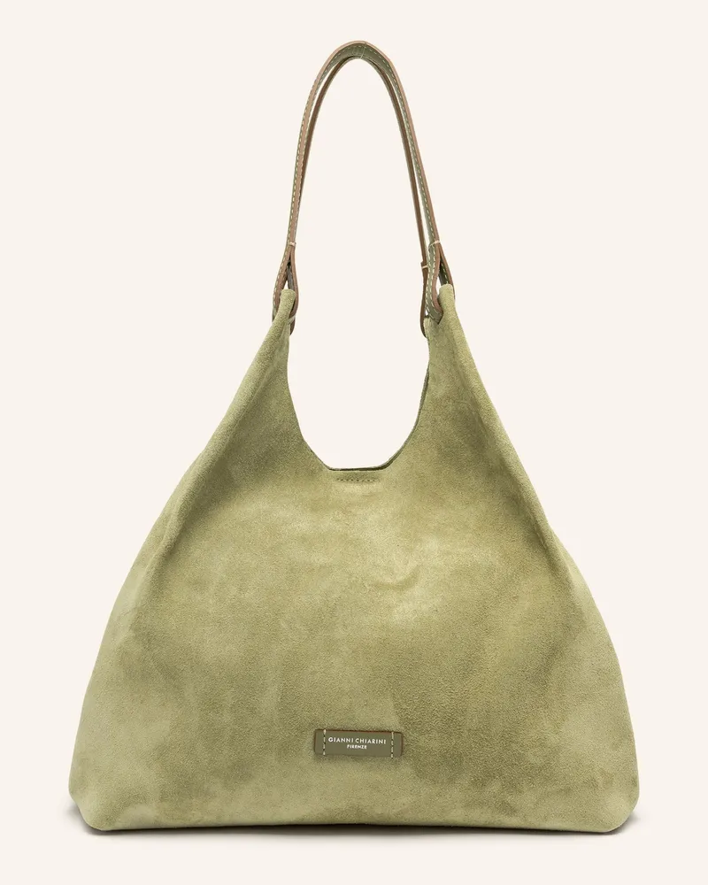 Gianni Chiarini Hobo-Bag DUA XL mit Pouch Khaki
