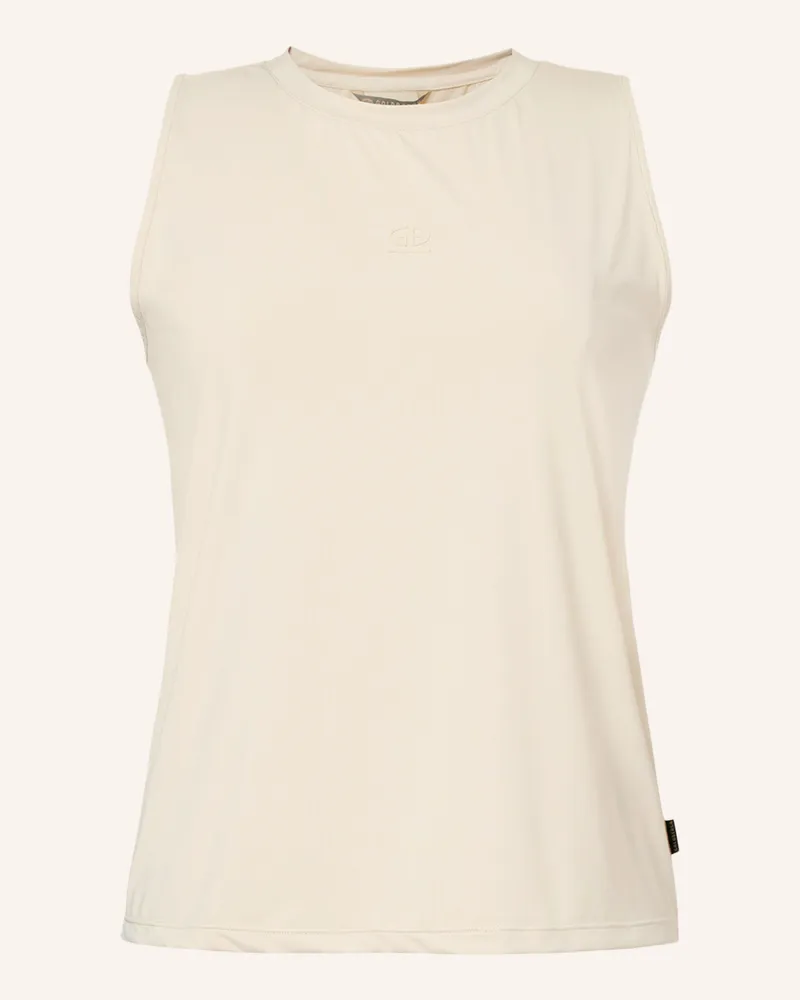 GOLDBERGH Tanktop Solane weiss Hellbraun