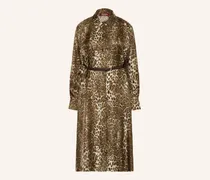 Hemdblusenkleid Vigile Aus Seide braun