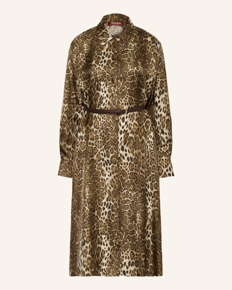 Max Mara Hemdblusenkleid Vigile Aus Seide braun Braun