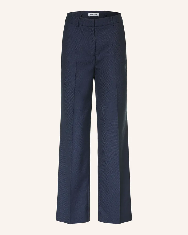 More & More Marlenehose blau Dunkelblau