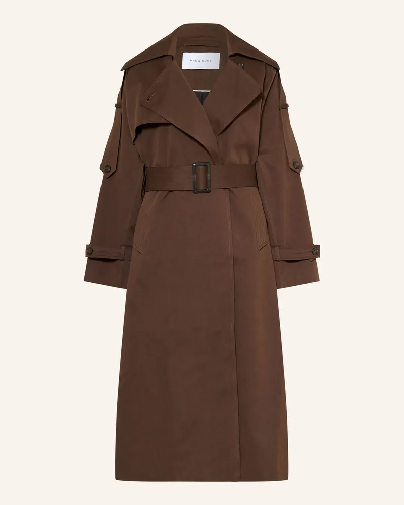 Mrs & HUGS Trenchcoat braun Braun