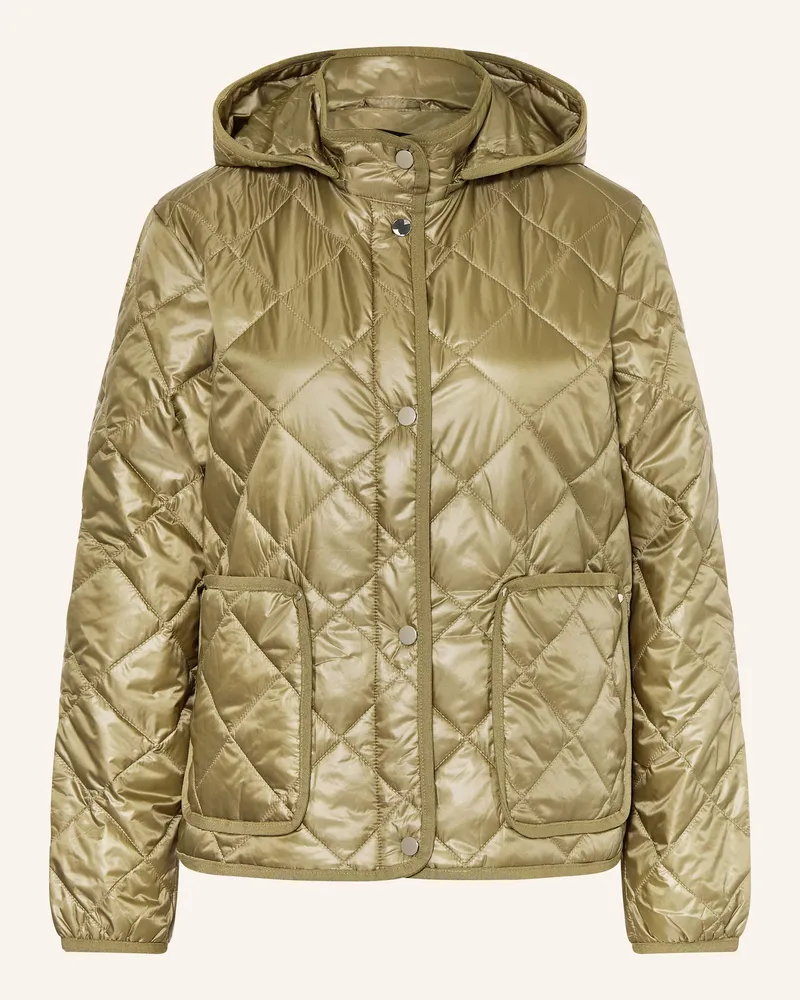 Darling Harbour Steppjacke Mit Abnehmbarer Kapuze gruen Oliv