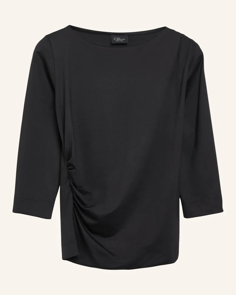 S.Oliver Shirtmit 3/4-Arm schwarz Schwarz