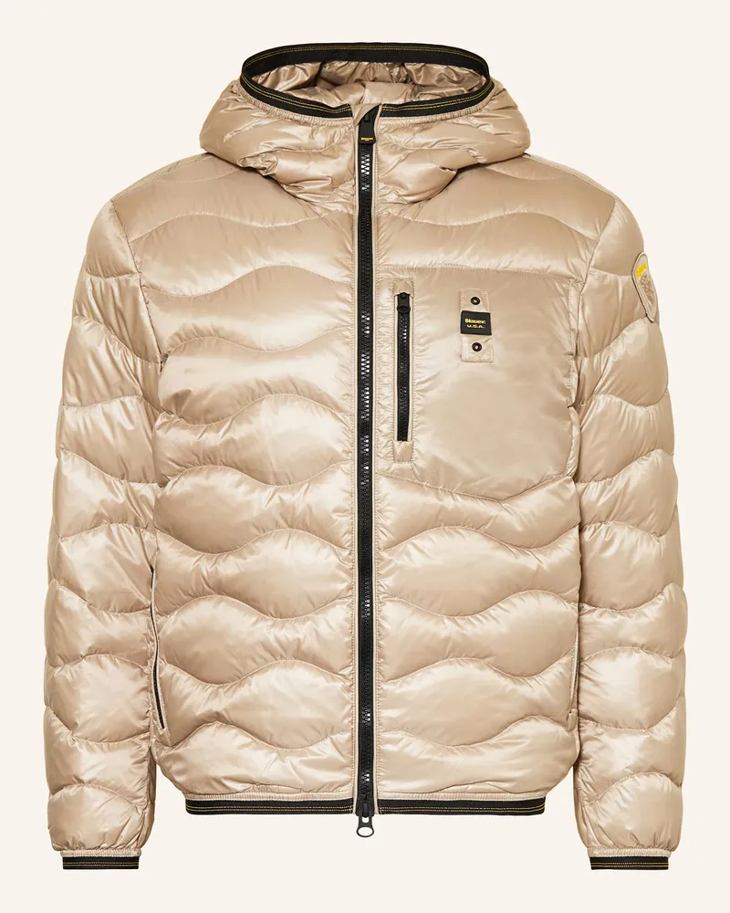 Blauer Daunenjacke WAVE Beige