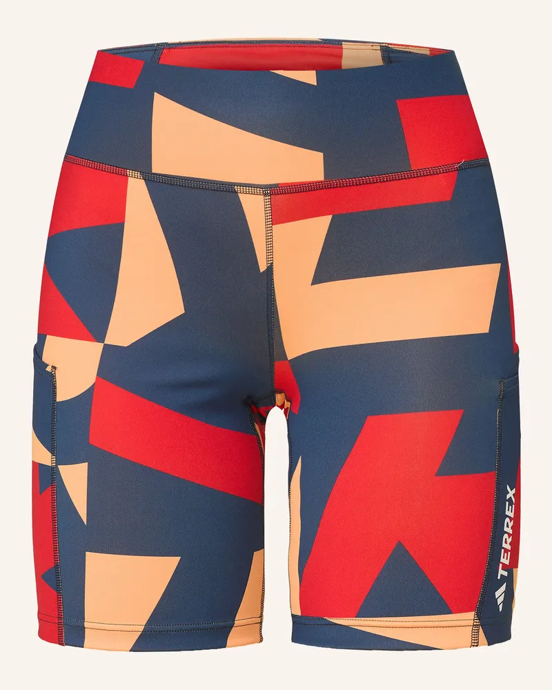 adidas Tights TERREX MULTI 8INCH PRINTED Dunkelblau