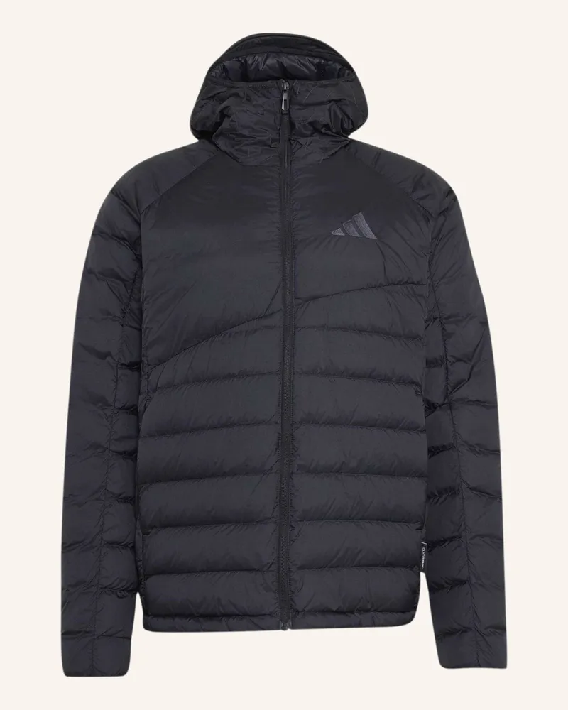 adidas Terrex Xperior Daunenjacke, Climawarm+, Kapuze schwarz Schwarz