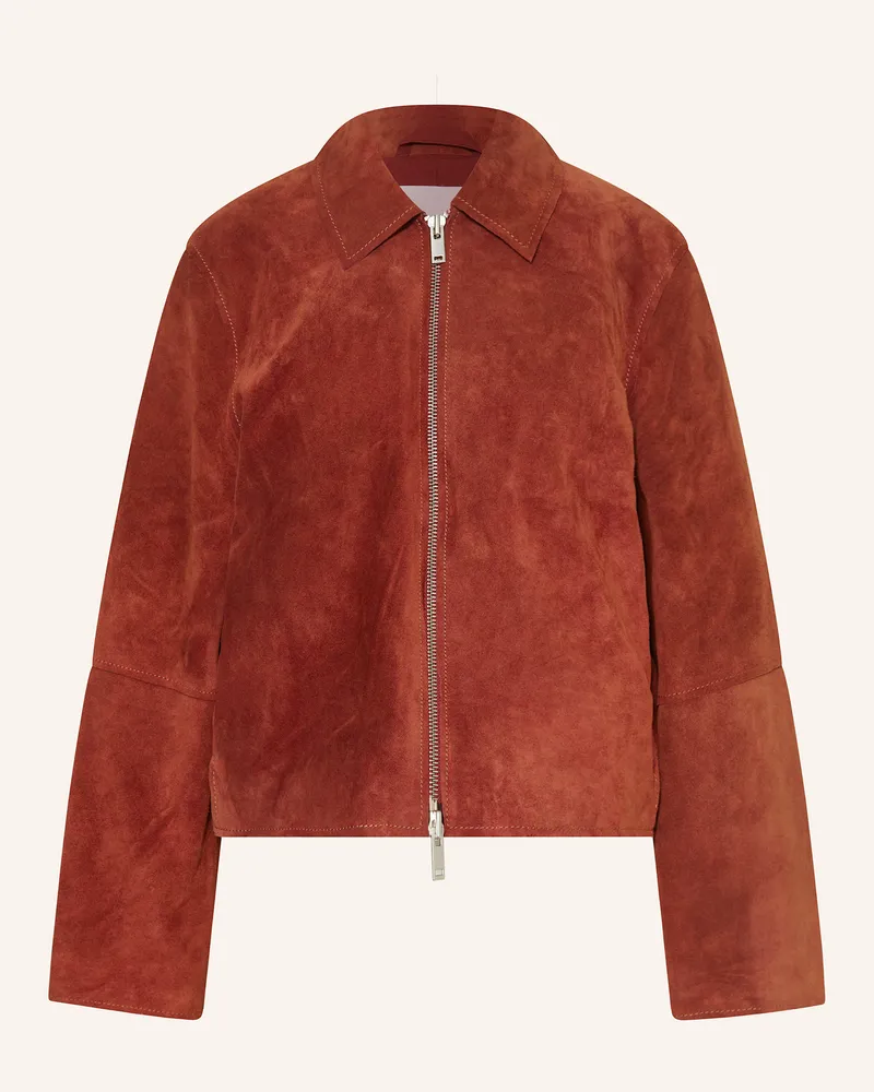 Samsøe & Samsøe Lederjacke Salylo rot Rot