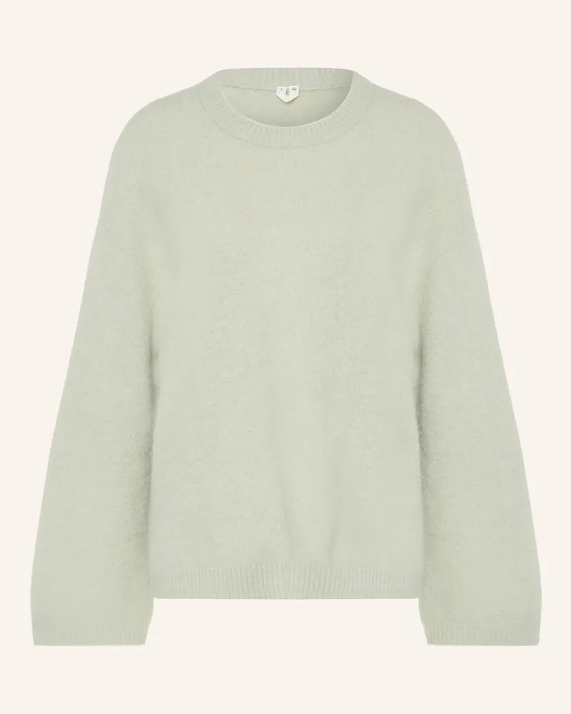 Arket Pullover Mit Alpaka gruen Hellgrün