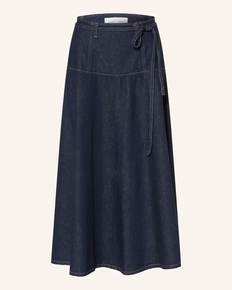 Samsøe & Samsøe Jeansrock Satilly blau Dunkelblau