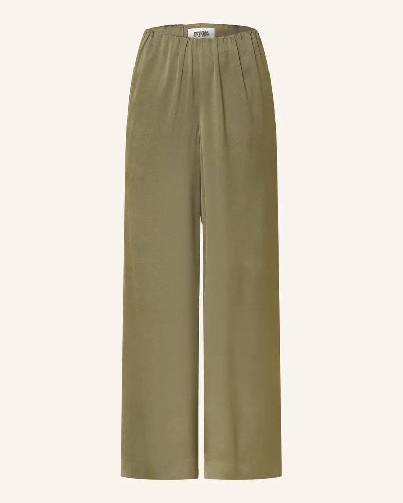 Drykorn Satinhose TWEEZER Oliv