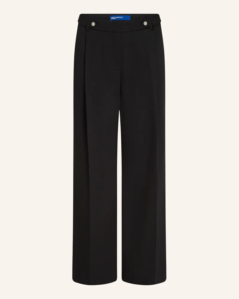Karl Lagerfeld Hose schwarz Schwarz