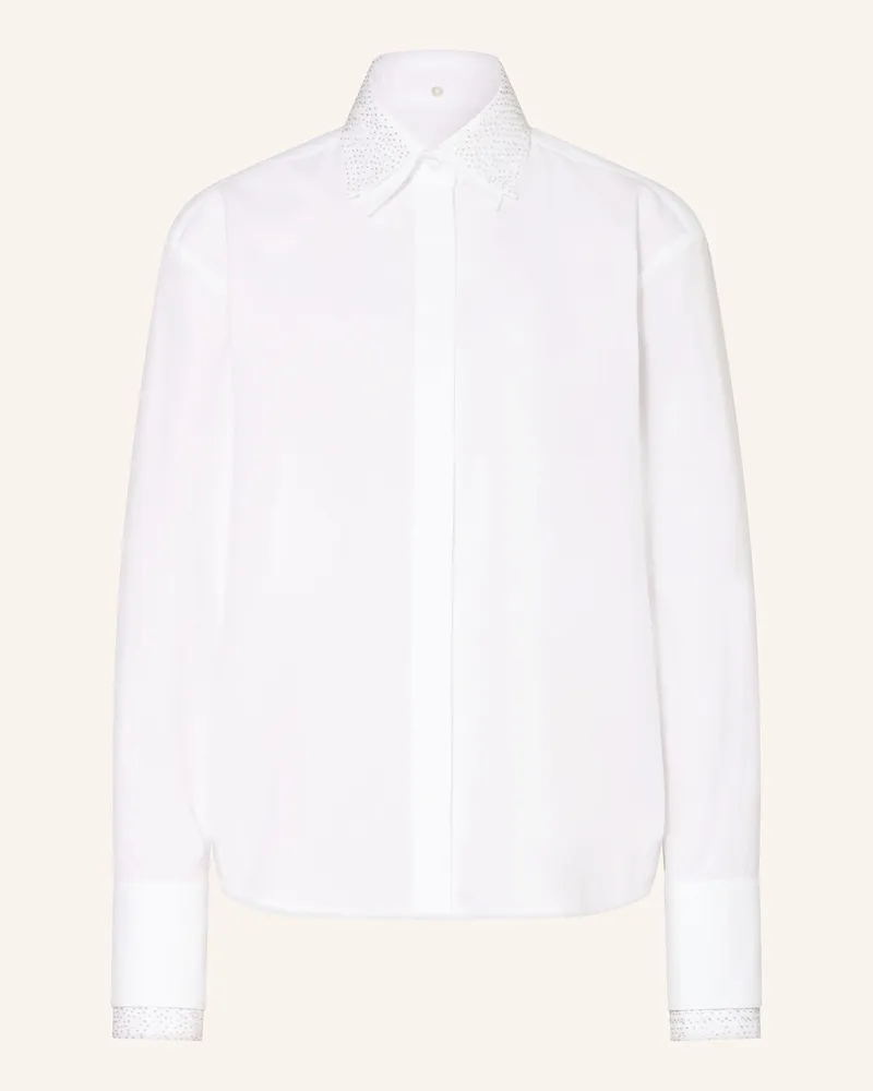 van Laack Hemdbluse XYLAS mit Schmucksteinen Weiss