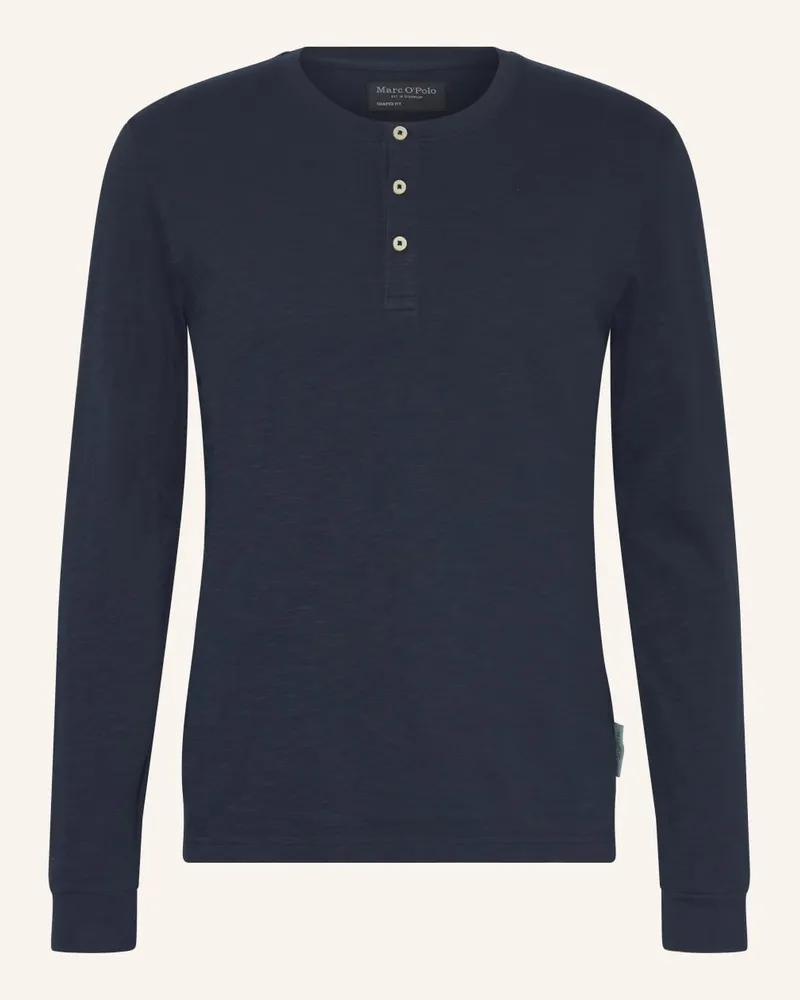 Marc O'Polo Henley-Shirt Blau