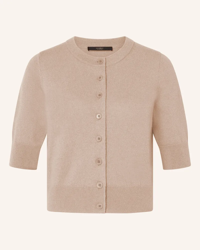 windsor. Strickjacke Aus Cashmere beige Hellbraun