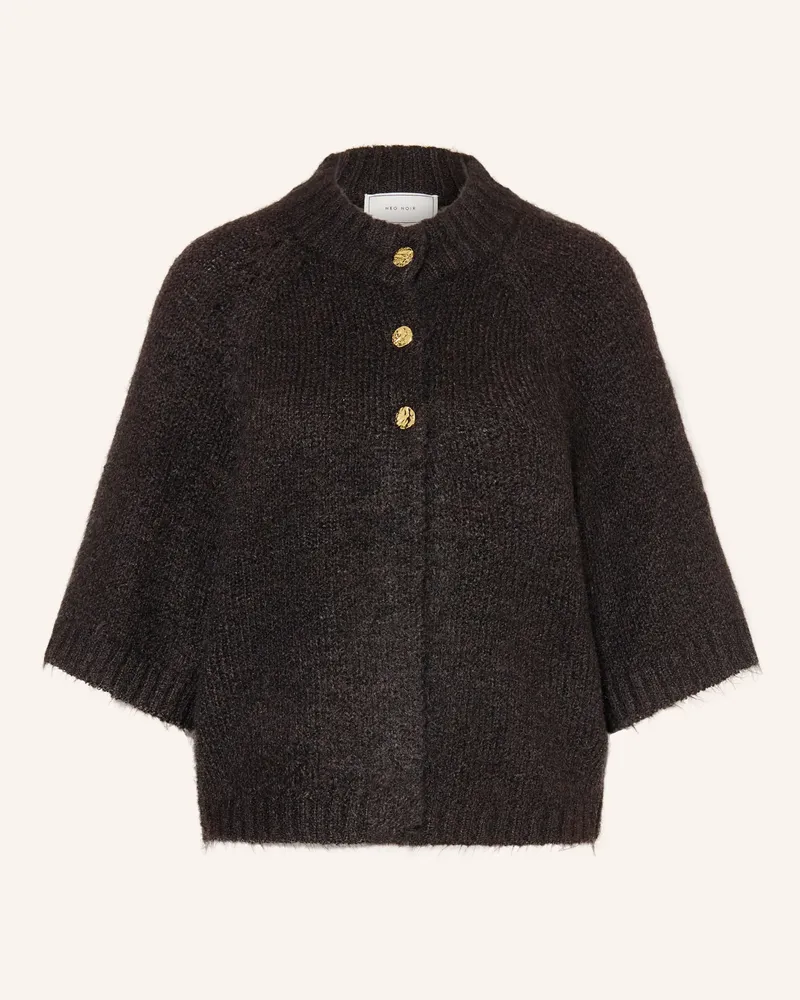 Neo Noir Strickjacke Benuta Mit 3/4-Arm braun Dunkelbraun