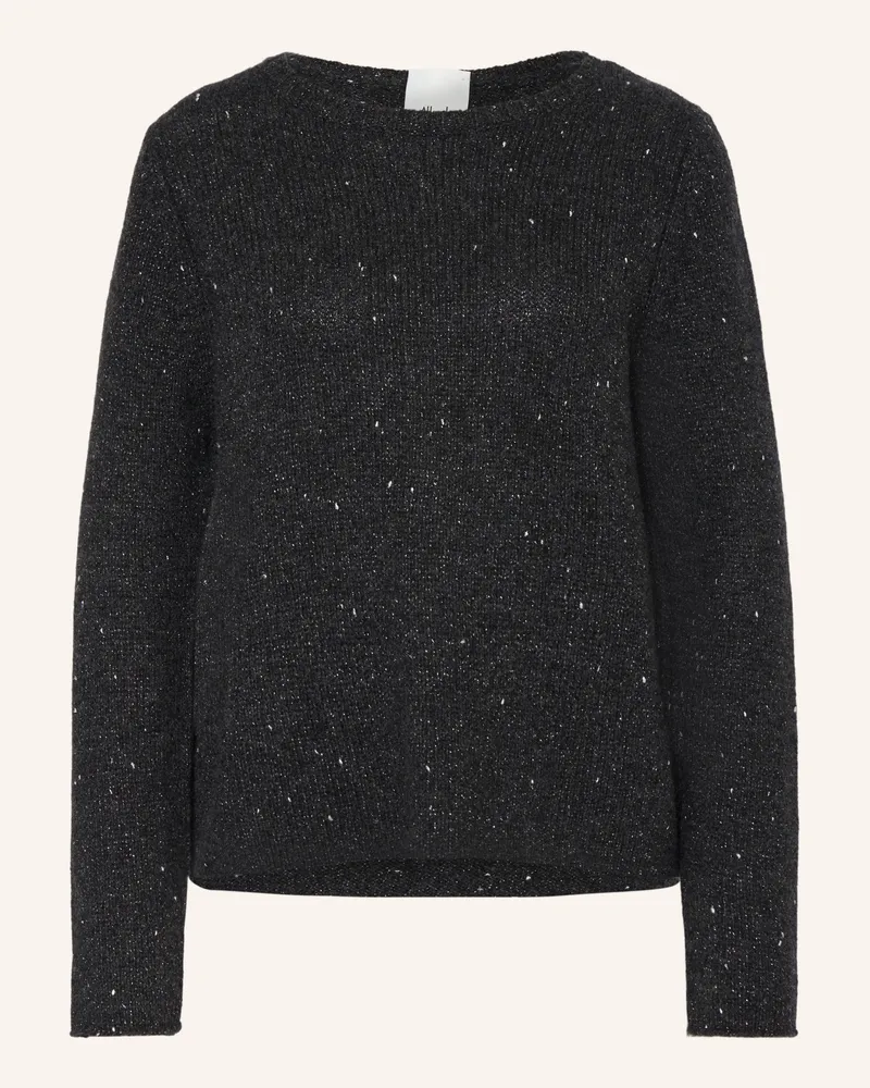 ALLUDE Pullover Mit Cashmere Und Glitzergarn grau Dunkelgrau