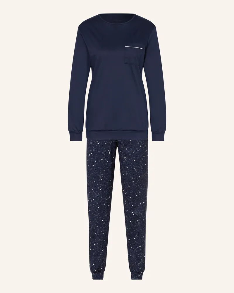 Calida Schlafanzug Sweet Dreams blau Dunkelblau