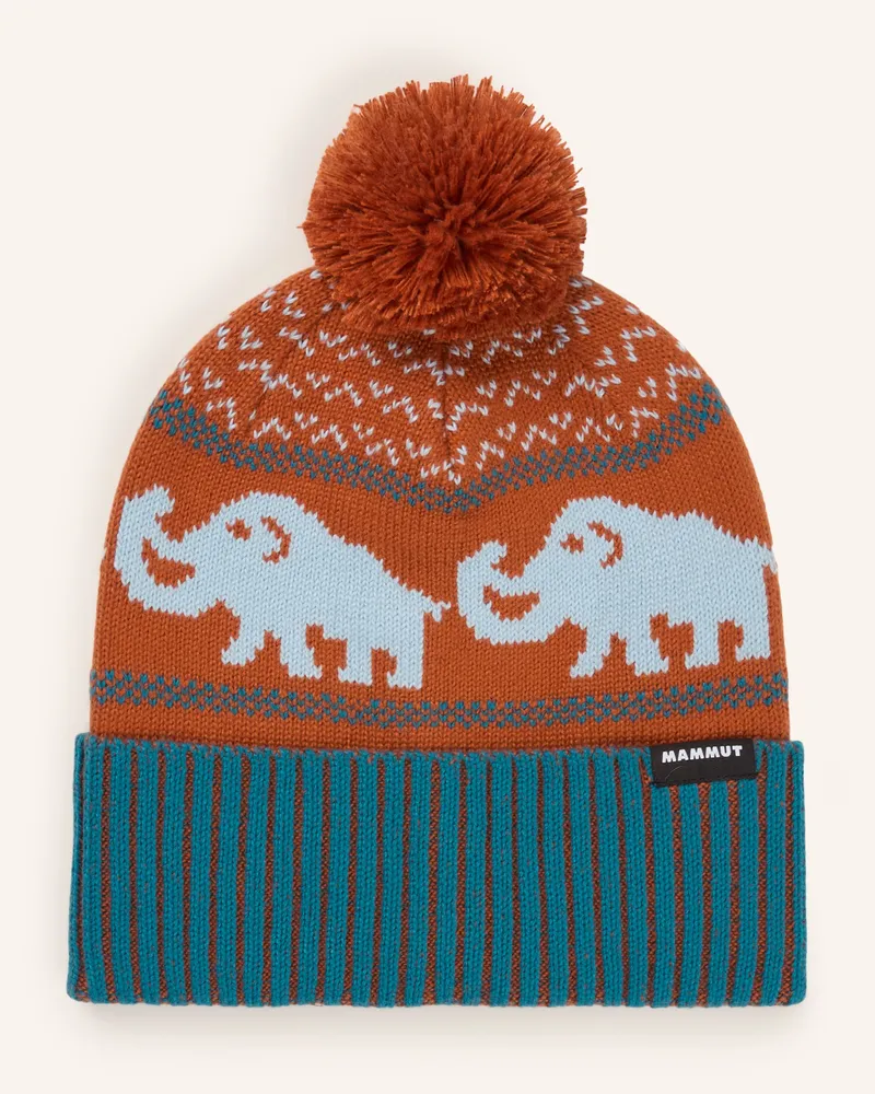Mammut Mütze orange Dunkelorange