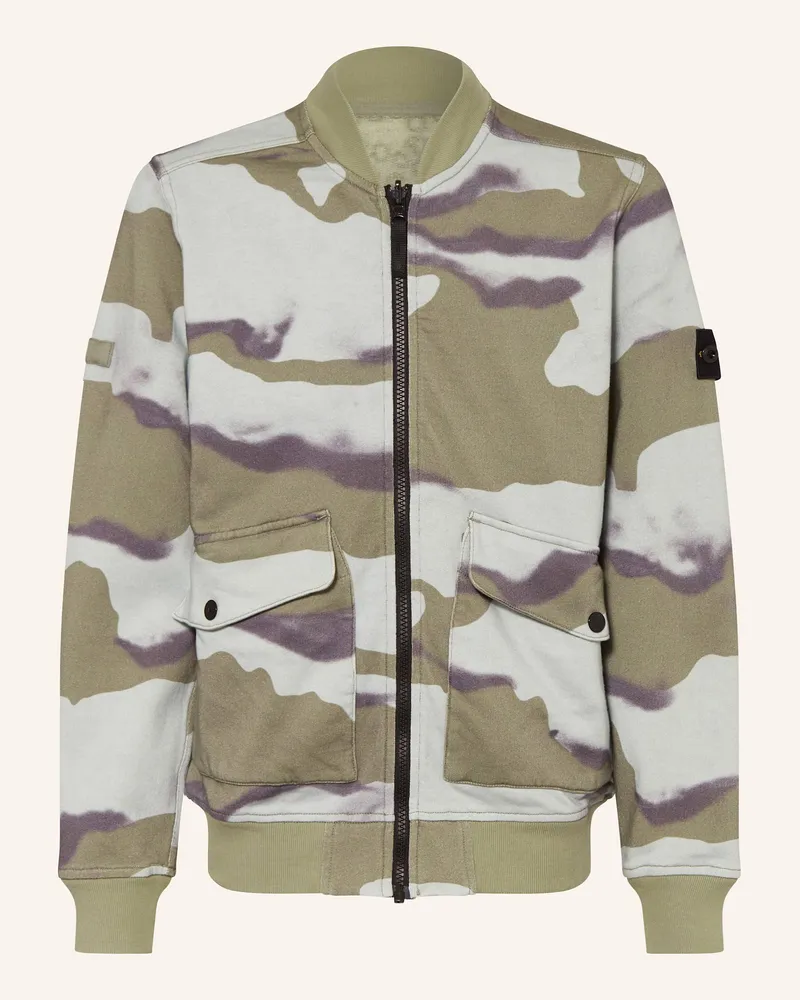 Stone Island Sweatjacke zum Wenden Khaki