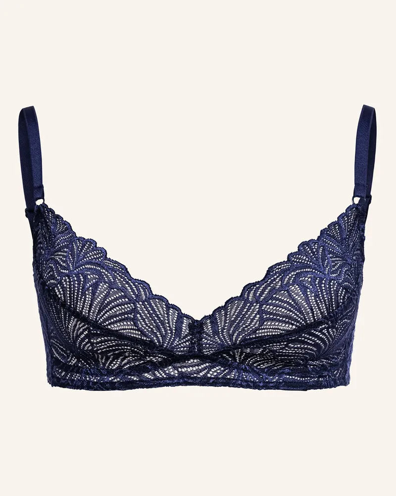 Ehrlich Textil Fluid Lace Spitzen Bügelloser Bh Mittlerer Halt Aus Recyceltem Polyamid blau Blau