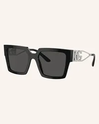 Dolce & Gabbana Sonnenbrille DG4446B mit Schmucksteinen Schwarz