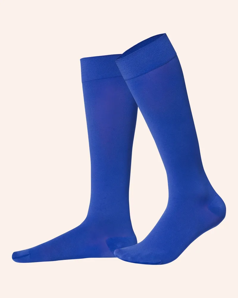 ITEM m6 Fein-Kniestrümpfe Soft Touch 50 blau Blau