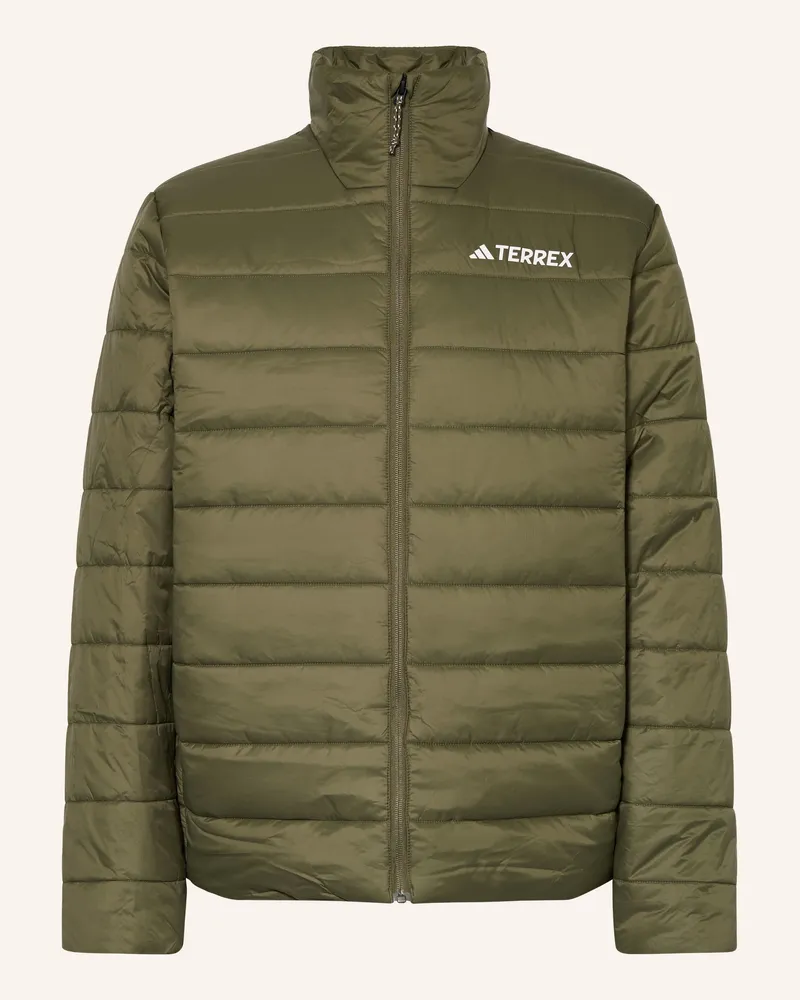 adidas Steppjacke Essentials gruen Dunkelgrün