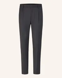 JOOP! Bundfaltenhose Slim Fit Grau